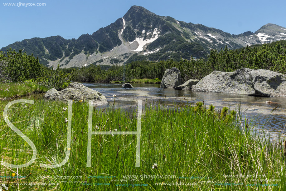 Amazing Landscape of Sivrya peak and Banski lakes, Pirin Mountain, Bulgaria