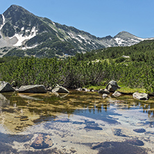 Amazing Landscape of Sivrya peak and Banski lakes, Pirin Mountain, Bulgaria