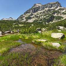 Amazing Landscape of Dzhangal peak and Banski lakes, Pirin Mountain, Bulgaria