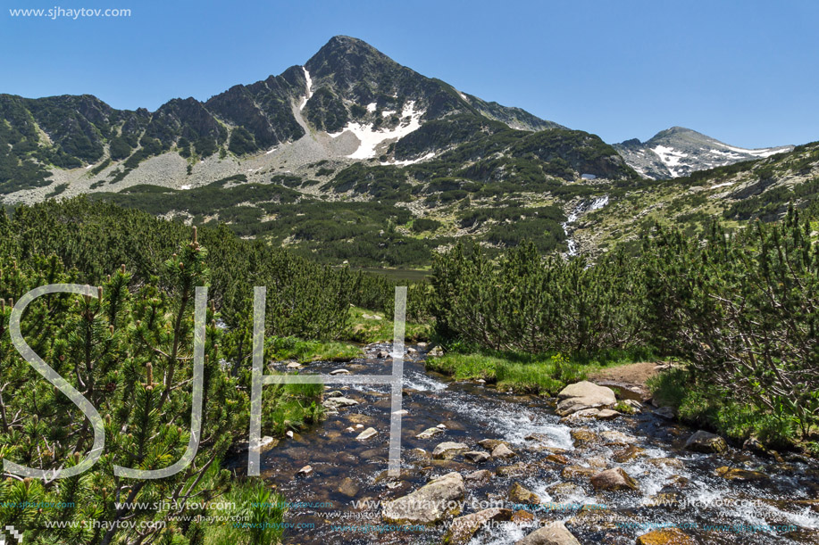 Amazing Landscape of Sivrya peak and Banski lakes, Pirin Mountain, Bulgaria