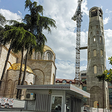 SKOPJE, REPUBLIC OF MACEDONIA - 13 MAY 2017:  St. Constantine and Elena Church in city of Skopje, Republic of Macedonia