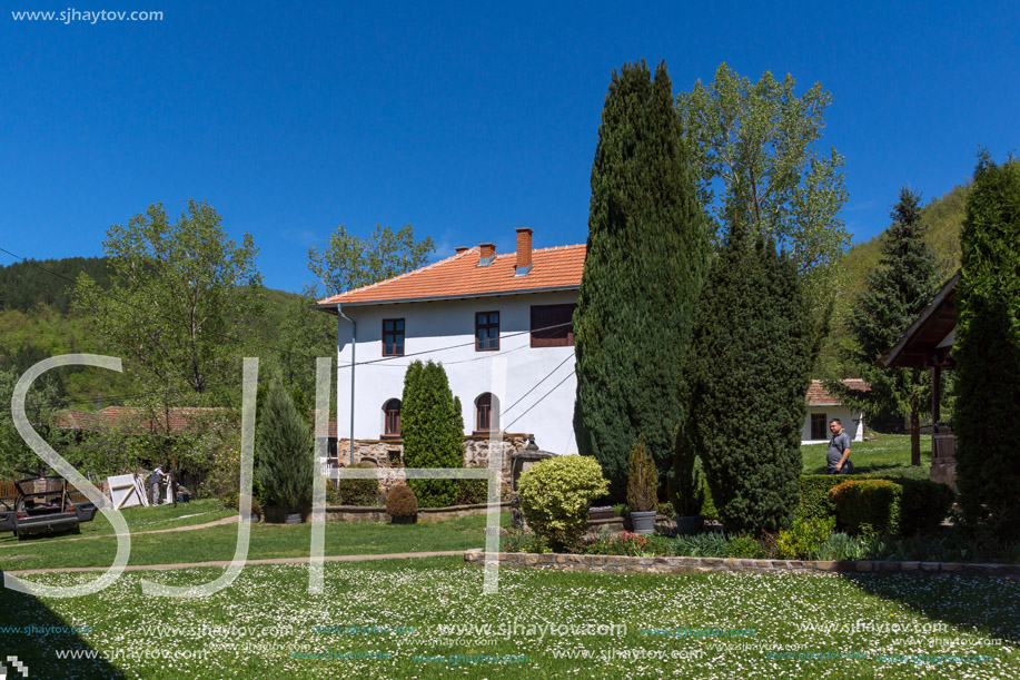 TEMSKI MONASTERY, SERBIA - 16 APRIL 2016: View of Temski monastery St. George, Pirot Region, Republic of Serbia