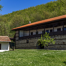 TEMSKI MONASTERY, SERBIA - 16 APRIL 2016: View of Temski monastery St. George, Pirot Region, Republic of Serbia