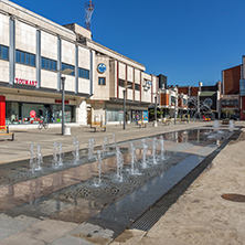 PIROT, SERBIA -16 APRIL 2016: Center of  town of Pirot, Republic of Serbia