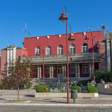 DIMITROVGRAD, SERBIA -16 APRIL 2016: Center of  town of Dimitrovgrad, Pirot region, Republic of Serbia