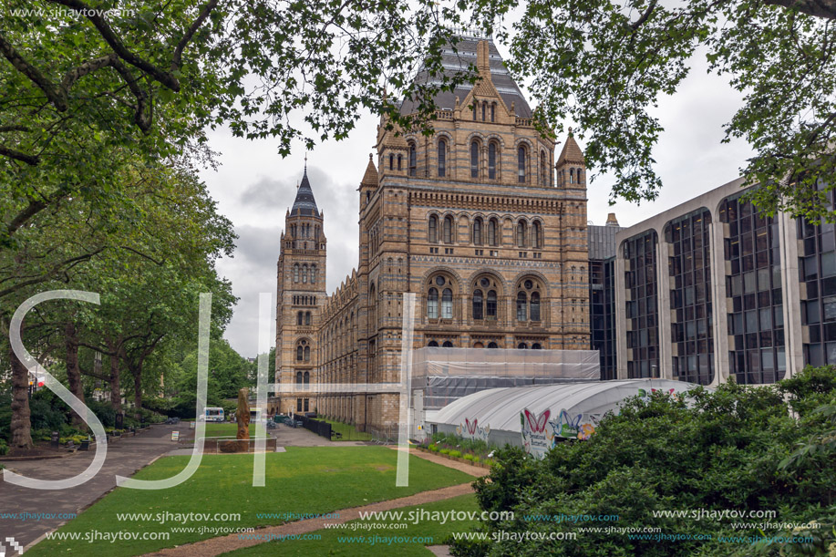 LONDON, ENGLAND - JUNE 18 2016: Amazing view of Natural History Museum,  London, Great Britain