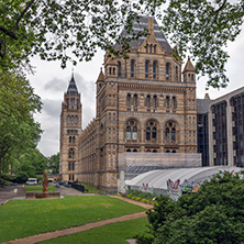 LONDON, ENGLAND - JUNE 18 2016: Amazing view of Natural History Museum,  London, Great Britain
