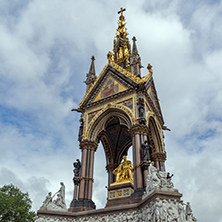 LONDON, ENGLAND - JUNE 18 2016: Prince Albert Memorial, London, Great Britain