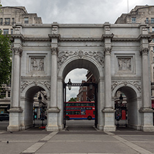 LONDON, ENGLAND - JUNE 18 2016: Amazing view of Marble Arch, London, Great Britain