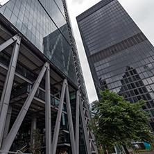 LONDON, ENGLAND - JUNE 18 2016: Amazing view of Business Building in City of London, Great Britain