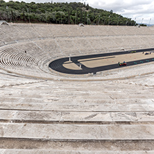 ATHENS, GREECE - JANUARY 20 2017:  Panathenaic stadium or kallimarmaro in Athens,  Attica, Greece