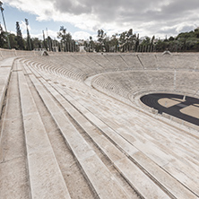 ATHENS, GREECE - JANUARY 20 2017:  Panathenaic stadium or kallimarmaro in Athens,  Attica, Greece