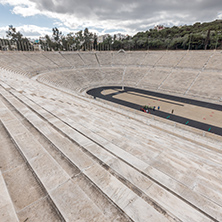 ATHENS, GREECE - JANUARY 20 2017:  Panathenaic stadium or kallimarmaro in Athens,  Attica, Greece