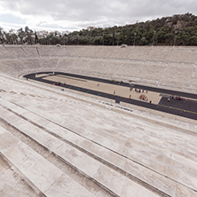 ATHENS, GREECE - JANUARY 20 2017:  Panathenaic stadium or kallimarmaro in Athens,  Attica, Greece