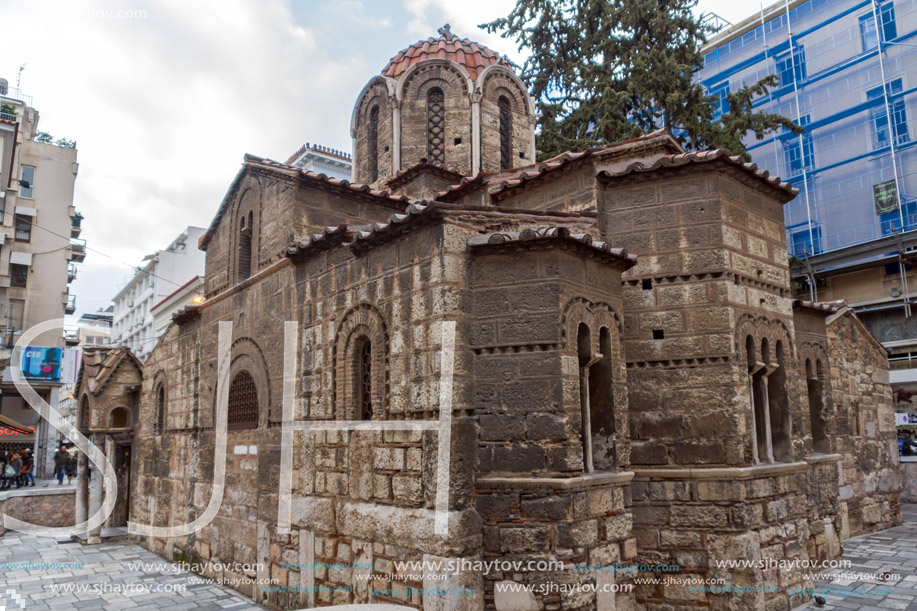 ATHENS, GREECE - JANUARY 20 2017:  Church of Panaghia Kapnikarea in Athens, Attica, Greece