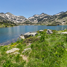 Amazing landscape of Demirkapiyski chuki and Dzhano peaks, Popovo lake, Pirin Mountain, Bulgaria