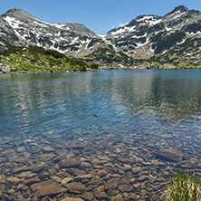 Amazing landscape of Demirkapiyski chuki and Dzhano peaks, Popovo lake, Pirin Mountain, Bulgaria
