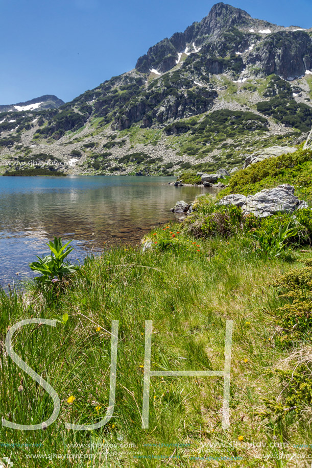 Amazing landscape of Dzhangal peak and Popovo lake, Pirin Mountain, Bulgaria