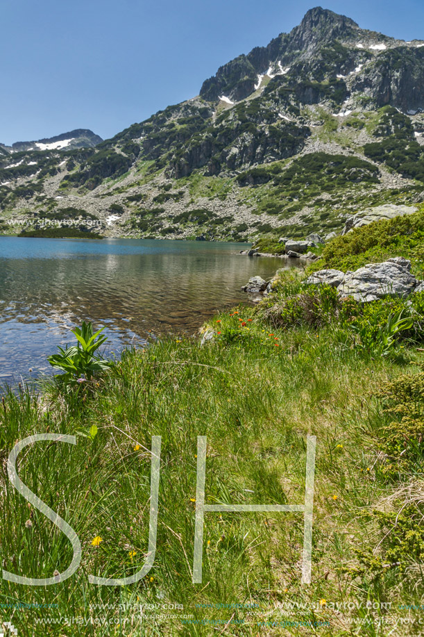 Amazing landscape of Dzhangal peak and Popovo lake, Pirin Mountain, Bulgaria
