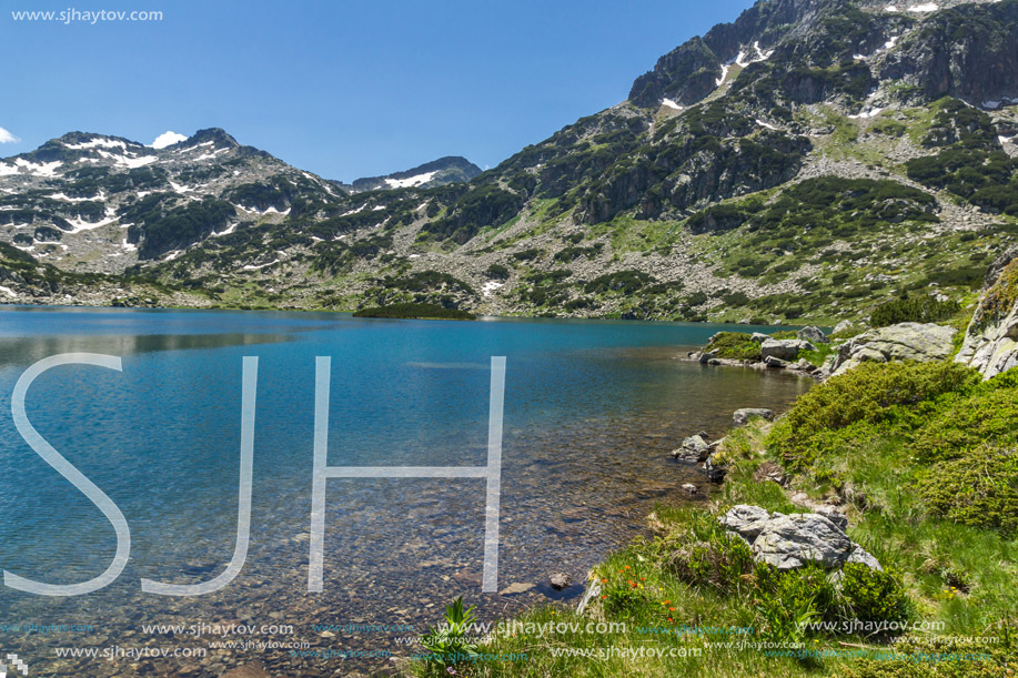 Amazing landscape of Demirkapiyski chuki and Dzhano peaks, Popovo lake, Pirin Mountain, Bulgaria