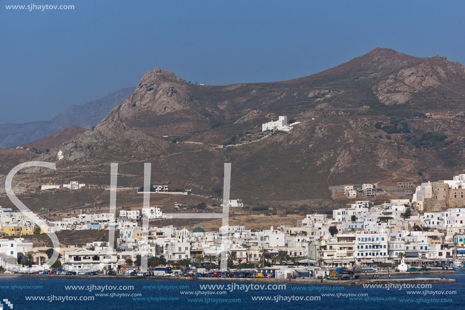 Panoramic view of Naxos Island, Cyclades, Greece