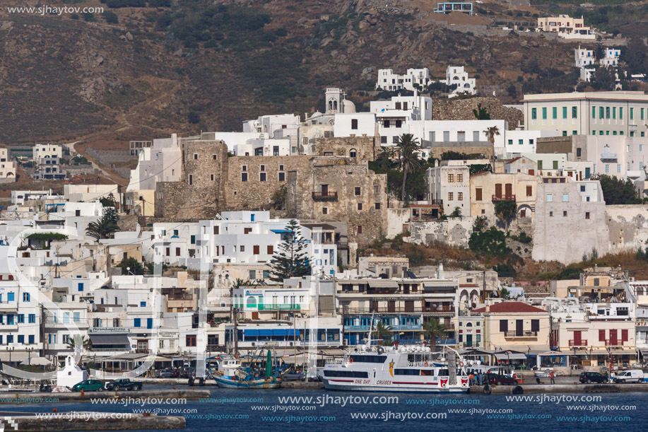 Panoramic view of Naxos Island, Cyclades, Greece