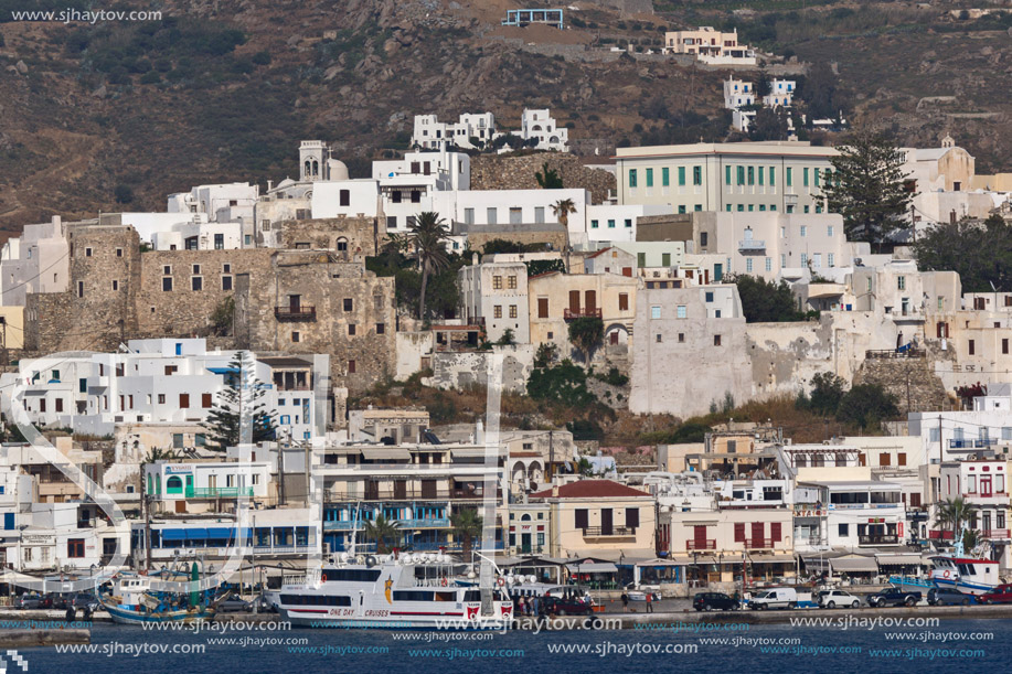 Panoramic view of Naxos Island, Cyclades, Greece