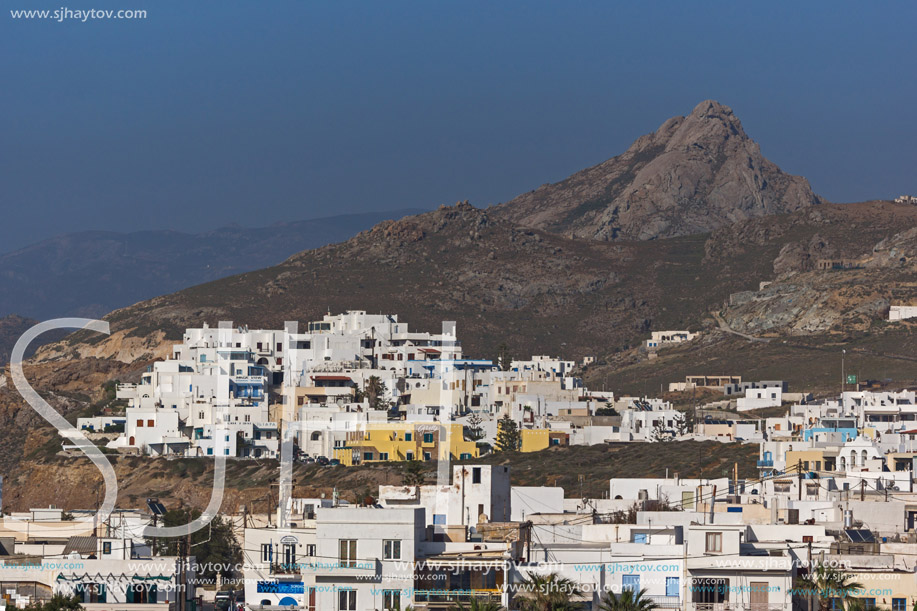 Panoramic view of Naxos Island, Cyclades, Greece