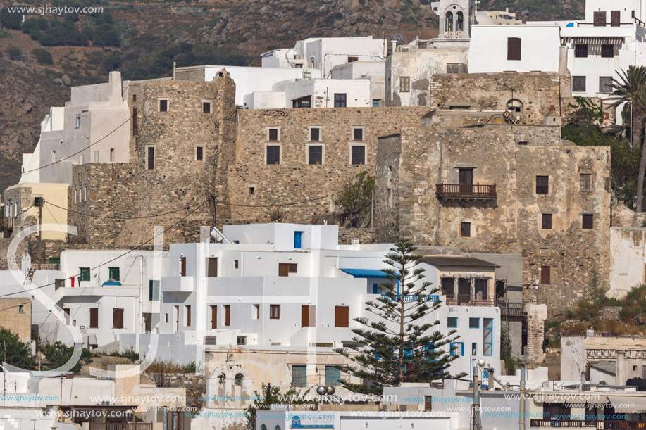 Panoramic view of Naxos Island, Cyclades, Greece