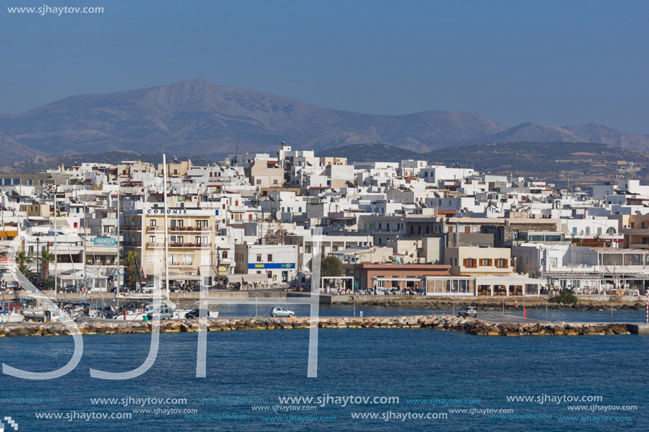 Panoramic view of Naxos Island, Cyclades, Greece