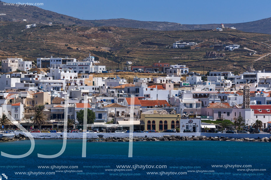Panoramic view of Naxos Island, Cyclades, Greece