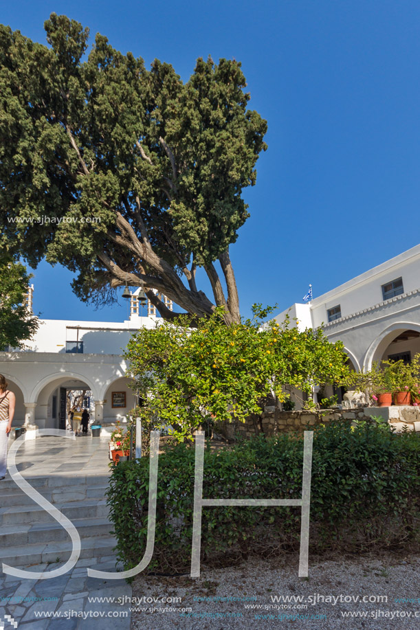 Panagia Ekatontapiliani church in Parikia, Paros island, Cyclades, Greece