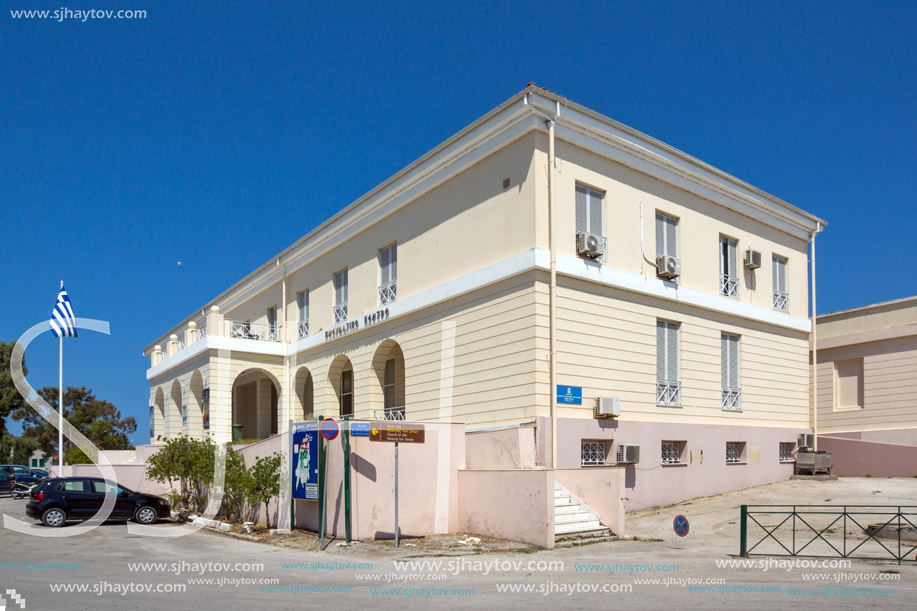 LEFKADA TOWN, GREECE JULY 16, 2014: Panoramic view of Lefkada town, Ionian Islands, Greece