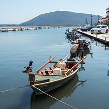 LEFKADA TOWN, GREECE JULY 16, 2014: Panoramic view of Lefkada town, Ionian Islands, Greece