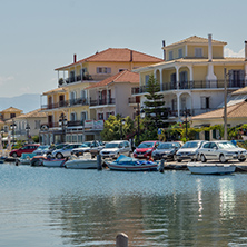 LEFKADA TOWN, GREECE JULY 16, 2014: Panoramic view of Lefkada town, Ionian Islands, Greece