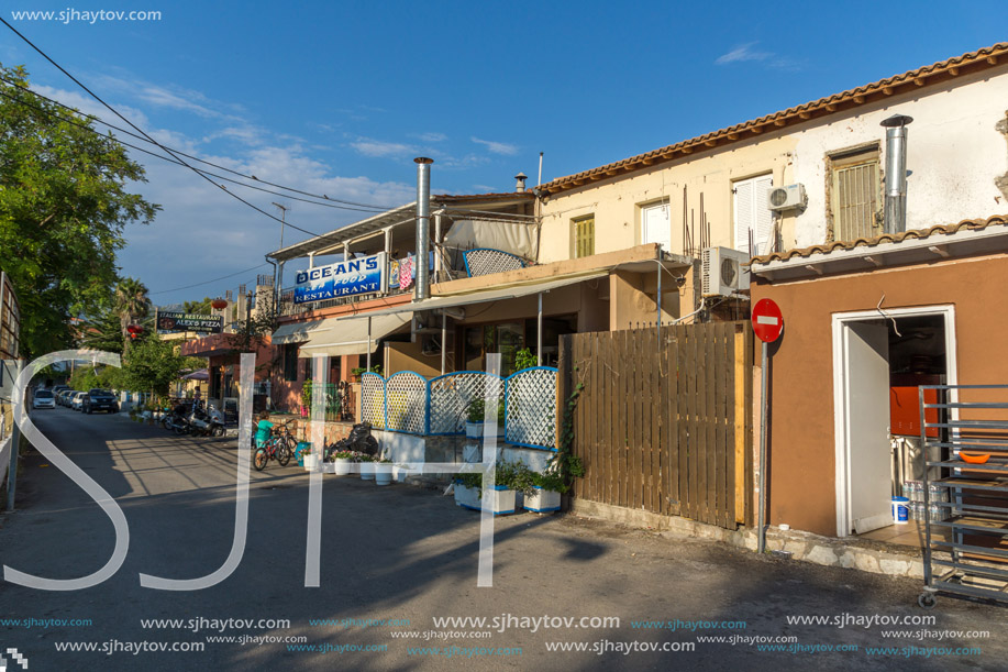 VASILIKI, LEFKADA, GREECE JULY 16, 2014: Panorama of Village of Vasiliki, Lefkada, Ionian Islands, Greece