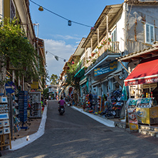 KATHISMA BEACH, LEFKADA, GREECE JULY 16, 2014: Panoramic view of Kathisma beach , Lefkada, Ionian Islands, Greece