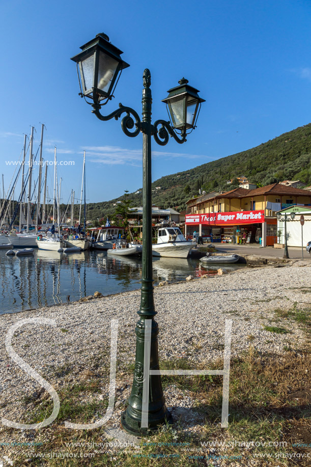 SIVOTA, LEFKADA, GREECE JULY 17, 2014: Panorama of Village of Sivota, Lefkada, Ionian Islands, Greece