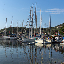 SIVOTA, LEFKADA, GREECE JULY 17, 2014: Panorama of Village of Sivota, Lefkada, Ionian Islands, Greece
