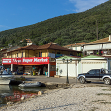 SIVOTA, LEFKADA, GREECE JULY 17, 2014: Panorama of Village of Sivota, Lefkada, Ionian Islands, Greece
