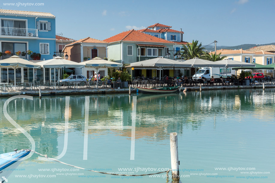 LEFKADA TOWN, GREECE JULY 17, 2014: Panoramic view of Lefkada town, Ionian Islands, Greece