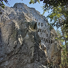 Antique Thracian Sanctuary Eagle Rocks near town of Ardino, Kardzhali Region, Bulgaria