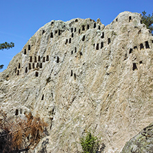 Antique Thracian Sanctuary Eagle Rocks near town of Ardino, Kardzhali Region, Bulgaria