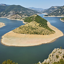 Amazing view of Arda River meander and Kardzhali Reservoir, Bulgaria