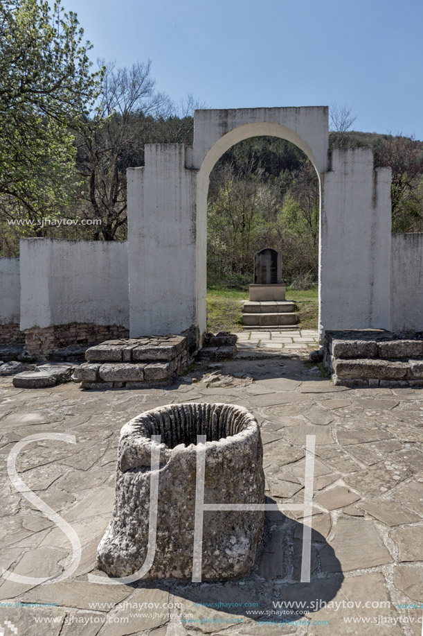 Ruins of Round (Golden) Church  of St. John, Preslav near The Second capital city of the First  Bulgarian Empire  Great Preslav, Bulgaria