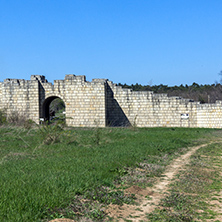 Ruins of The capital city of the First  Bulgarian Empire medieval stronghold Great Preslav (Veliki Preslav), Shumen Region, Bulgaria