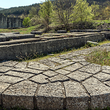 Ruins of The capital city of the First  Bulgarian Empire medieval stronghold Great Preslav (Veliki Preslav), Shumen Region, Bulgaria