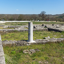 Ruins of The capital city of the First  Bulgarian Empire medieval stronghold Great Preslav (Veliki Preslav), Shumen Region, Bulgaria
