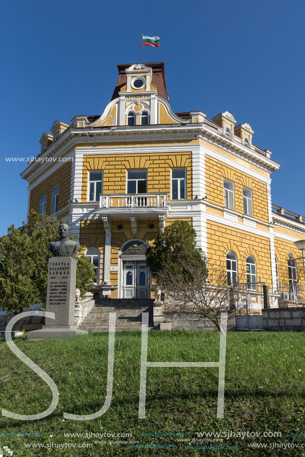 SHUMEN, BULGARIA - APRIL 10, 2017:  Building of Military Club in city of Shumen, Bulgaria