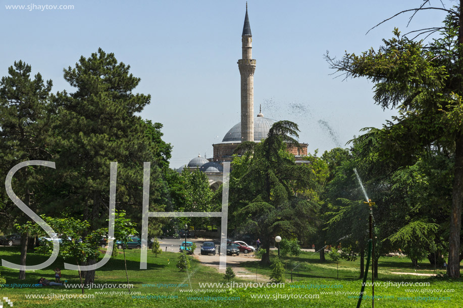 SKOPJE, REPUBLIC OF MACEDONIA - 13 MAY 2017: Mustafa Pasha"s Mosque in Skopje, Republic of Macedonia